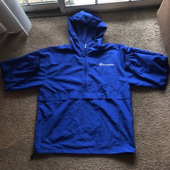 Champion Other - Champion Men’s Windbreaker Blue Hoodie Large
